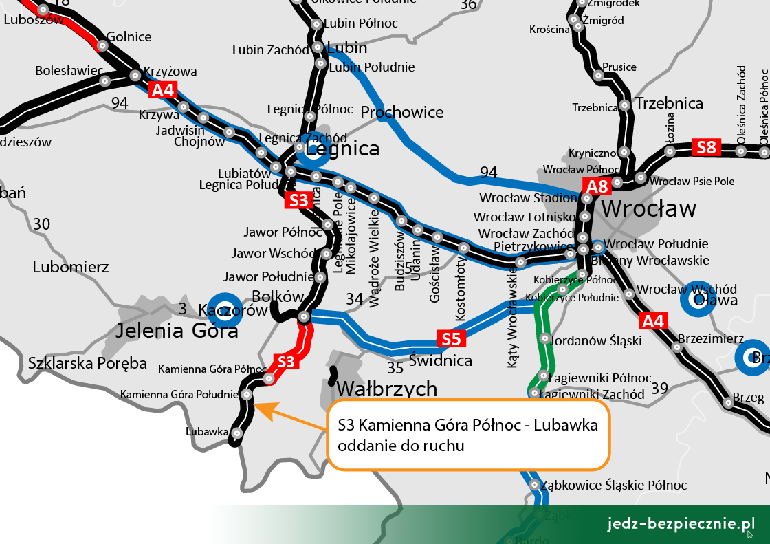 Polskie drogi – oddanie do ruchu odcinka S3 Kamienna Góra - Lubawka